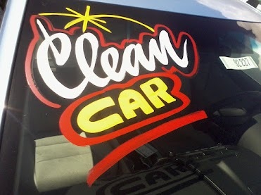 clean car windshield painting